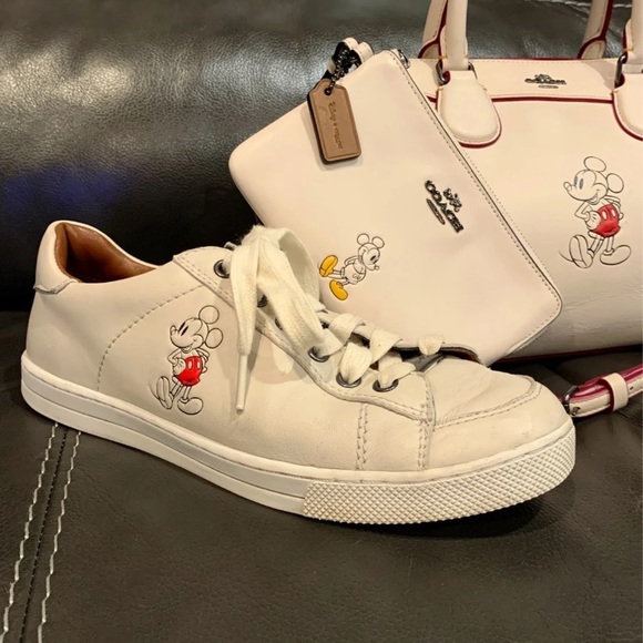 COPY - Disney Coach Mickey Handbag with crossbody strap, Wristlet, and Tennis S… - Picture 2 of 12